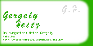gergely heitz business card